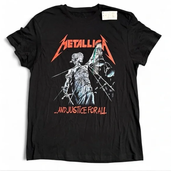 NWT Metallica Black Graphic T-Shirt MEDIUM - Picture 1 of 4